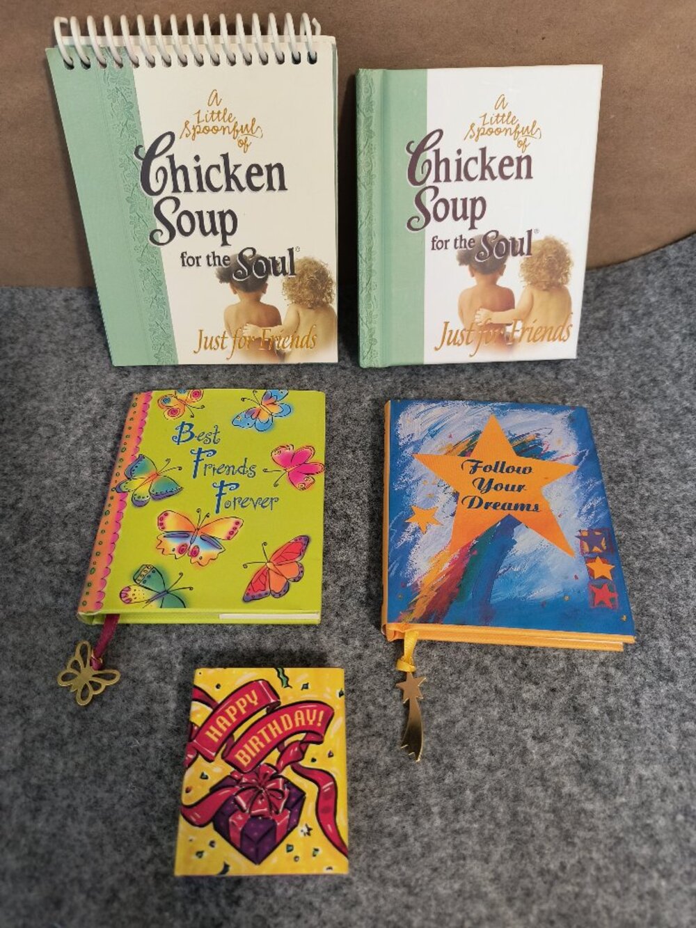 Lot of 5 Friendship Gift Books Journals Chicken Soup Best Friends Forever Dreams